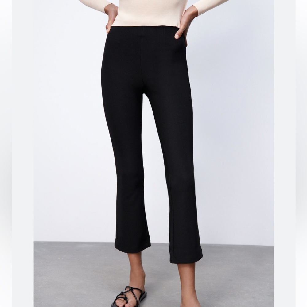Zara Flared Legging Black NWT